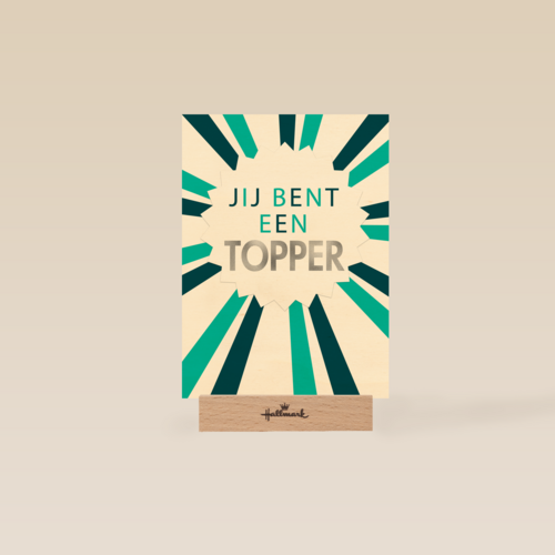 geslaagd kaart jij bent een topper