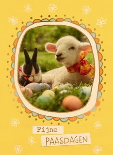 Pasen Vrolijke paasdagen lammetje