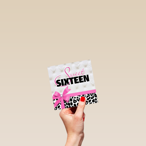 sweet sixteen roze strik