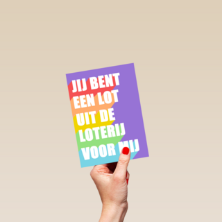 Liefde kaart lot uit de loterij
