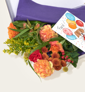 Brievenbusbloemen Oranje Herfst