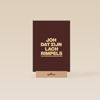 verjaardag kaart lachrimpels