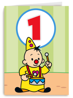 Bumba verjaardagskaart 1 jaar