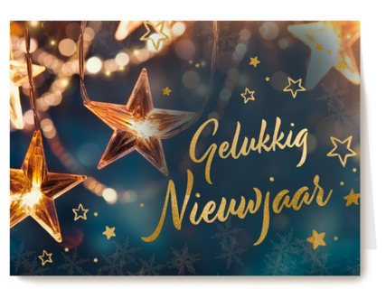 Gelukkig nieuwjaar ster