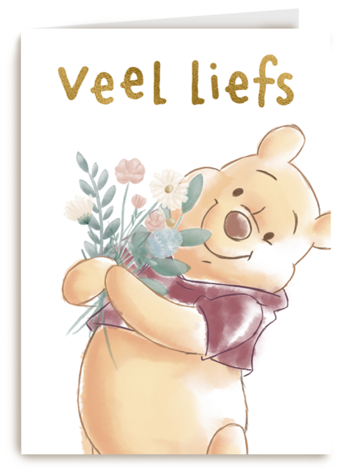 moederdag kaart winnie the pooh veel liefs