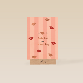 Moederdag dikke kus roze