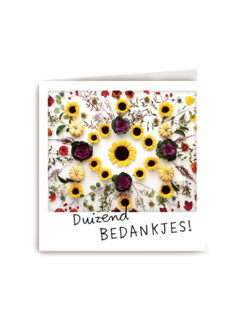 polaroid kaart duizend bedankjes