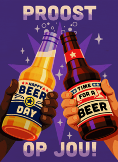 Verjaardag Beer Day Proost Op Jou