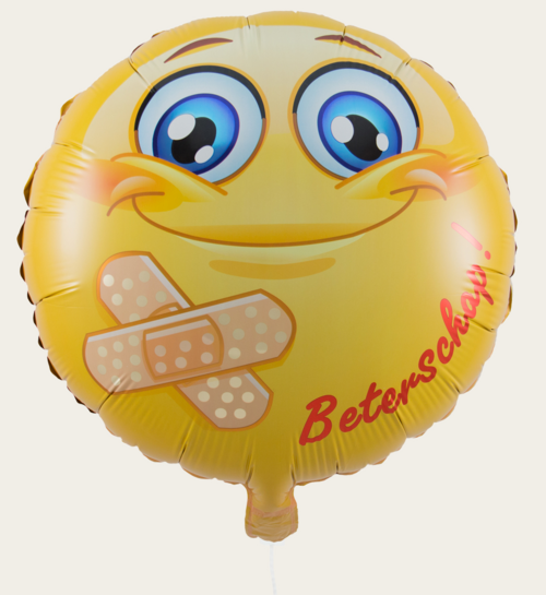 Ballon Smiley Beterschap Geel