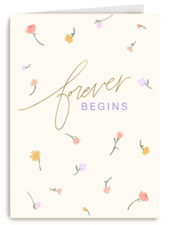 forever begins on your wedding day with flowers