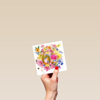 Kaart flowers by Marjolein Bastin 65 jaar
