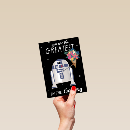 compliment kaart r2d2 you are the greatest