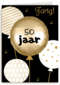 verjaardag kaart leeftijd 50 ballon
