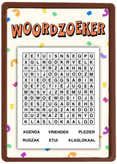 woordzoeker back to school