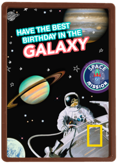 verjaardag kaart jongen best birthday galaxy