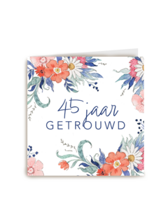 45 jaar getrouwd bloemen