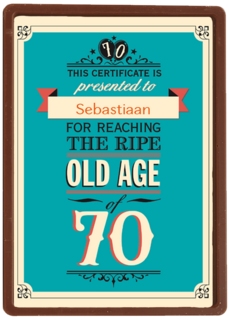 leeftijd zeventig old age