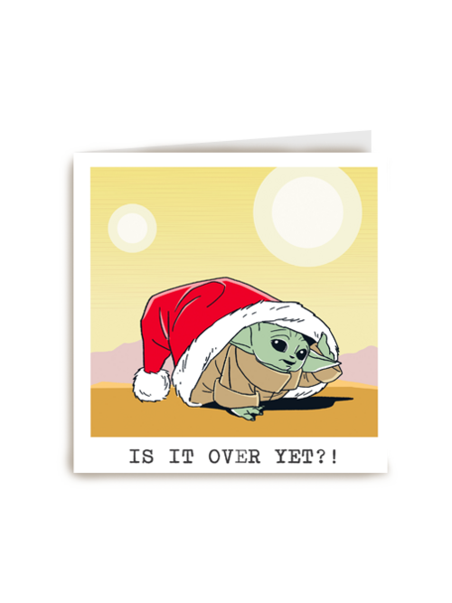 Starwars grogu grappige kerstkaart
