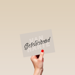 van harte gefeliciteerd met deze stijlvolle kaart
