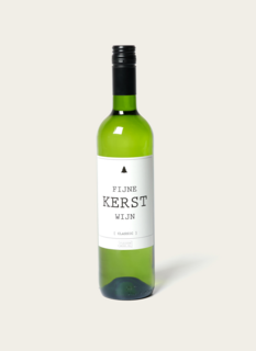 Flessenwerk Witte Wijn Fijne Kerst