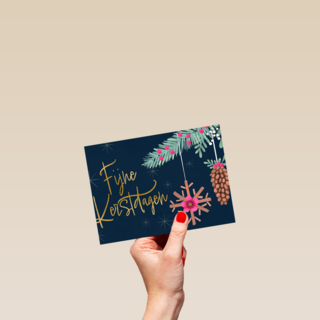 Fijne kerstdagen ornamenten