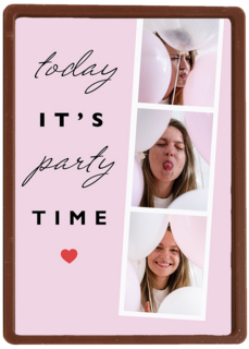 verjaardag kaart foto hip today it is party time