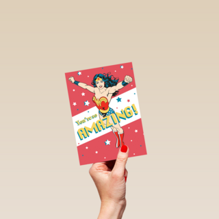 Wonderwoman moederdagkaart