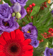 Boeket Bloemen Joyful Season Met Vaas
