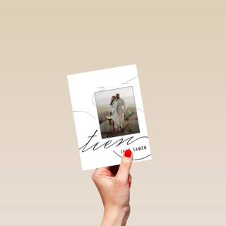 Huwelijksjubileum 10 jaar fotokaart