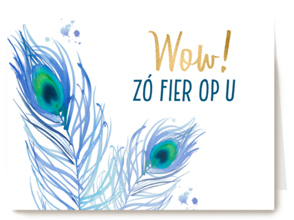 complimentenkaart wow zo fier op u