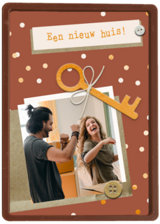 verhuisd fotokaart een nieuw huis