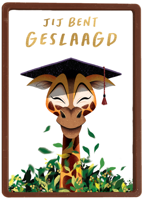 Folio geslaagd kaart giraf
