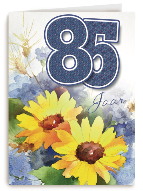 verjaardag leeftijden zonnebloemen 85