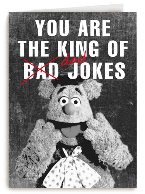 vaderdag kaart fozzie the king of dad jokes