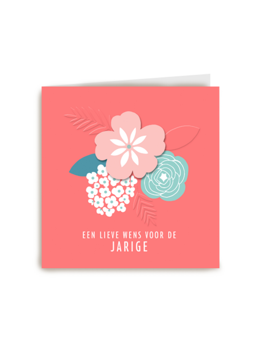 verjaardag kaart stijlvol een lieve wens voor de jarige