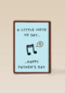 vaderdag kaart hip a little note to say happy vaders day