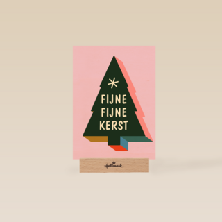 Kerstkaart fijne fijne kerst