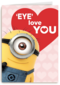 valentijn minion eye love you