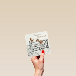 kerstkaart een lieve kerstgroet