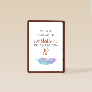 neem tijd om te herstellen