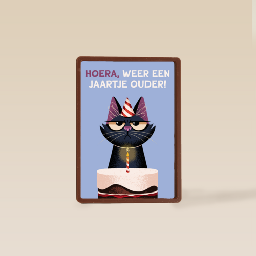 Verjaardagskaart Grumpy Folio weer een jaartje ouder lila