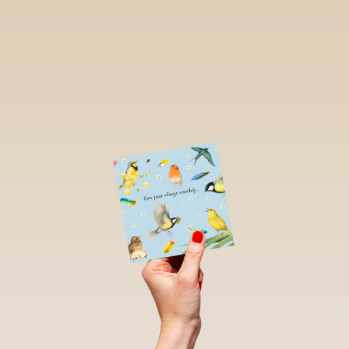 Kaart flowers by Marjolein Bastin Een jaar vliegt voorbij