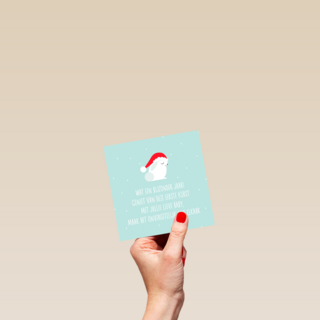 Kerstkaart Speciale momenten Eerste kerst met nieuwe baby