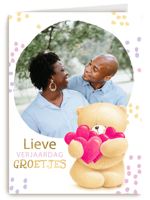 fotokaart verjaardag forever friends lieve verjaardag groetjes