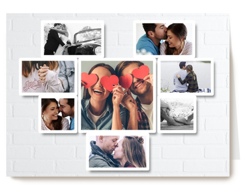 fotocollage aan de muur