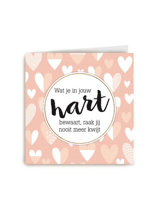 in je hart raak je het nooit meer kwijt kaart