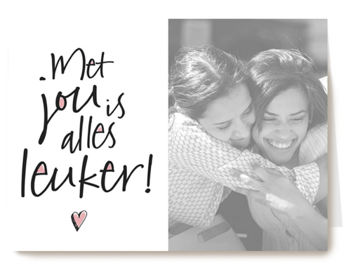 fotokaart met jou is alles leuker tekst