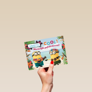minions cool hartelijk gefeliciteerd