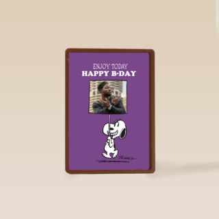 Peanuts Happy Bday Fotokaart