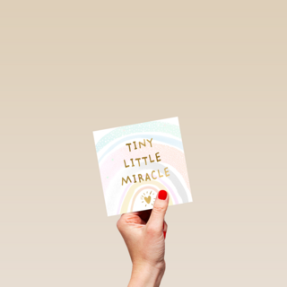 zwangerschap felicitatie tiny little miracle